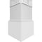 Ekena Millwork Craftsman Classic Square Non-Tapered Atlas Fretwork Column w/ Mission Capital & Mission Base CC1210ENATLMIMI - alternate 4